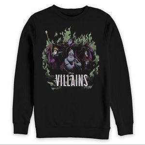 DISNEY Villains Pullover Crewneck Sweatshirt Large L NEW NWOT